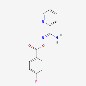 (Z)-[Amino(pyridin-2-YL)methylidene]amino 4-fluorobenzoate