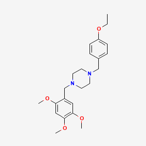 1-[(4-Ethoxyphenyl)methyl]-4-[(2,4,5-trimethoxyphenyl)methyl]piperazine