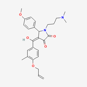 1-[3-(dimethylamino)propyl]-3-hydroxy-5-(4-methoxyphenyl)-4-{[3-methyl-4-(prop-2-en-1-yloxy)phenyl]carbonyl}-1,5-dihydro-2H-pyrrol-2-one