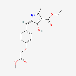 ethyl (5E)-5-[4-(2-methoxy-2-oxoethoxy)benzylidene]-2-methyl-4-oxo-4,5-dihydro-1H-pyrrole-3-carboxylate