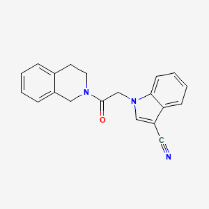 1-[2-(3,4-Dihydro-1H-isoquinolin-2-yl)-2-oxo-ethyl]-1H-indole-3-carbonitrile