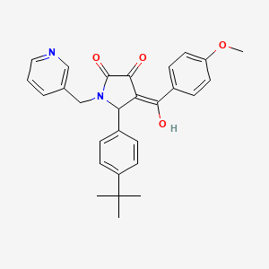 5-(4-tert-butylphenyl)-3-hydroxy-4-(4-methoxybenzoyl)-1-[(pyridin-3-yl)methyl]-2,5-dihydro-1H-pyrrol-2-one