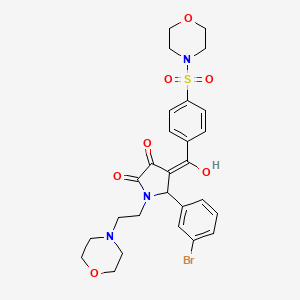 5-(3-bromophenyl)-3-hydroxy-1-[2-(morpholin-4-yl)ethyl]-4-{[4-(morpholin-4-ylsulfonyl)phenyl]carbonyl}-1,5-dihydro-2H-pyrrol-2-one