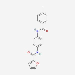 N-(4-{[(4-methylphenyl)carbonyl]amino}phenyl)furan-2-carboxamide