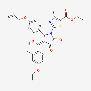 ethyl 2-[2-[4-(allyloxy)phenyl]-3-(4-ethoxy-2-methylbenzoyl)-4-hydroxy-5-oxo-2,5-dihydro-1H-pyrrol-1-yl]-4-methyl-1,3-thiazole-5-carboxylate