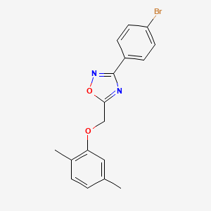 3-(4-Bromophenyl)-5-[(2,5-dimethylphenoxy)methyl]-1,2,4-oxadiazole