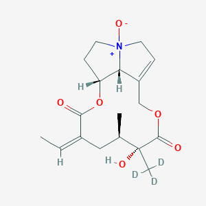 molecular formula C₁₈H₂₂D₃NO₆ B1163188 Senecionine N-oxide-D3 