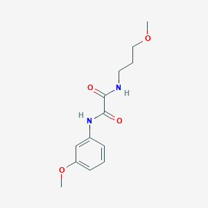 N-(3-methoxyphenyl)-N'-(3-methoxypropyl)ethanediamide