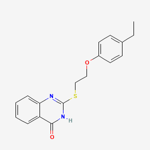 2-([2-(4-Ethylphenoxy)ethyl]thio)quinazolin-4(1H)-one