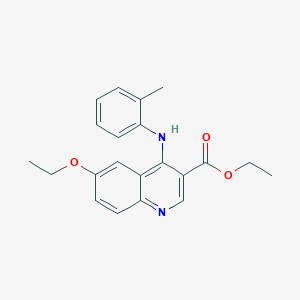 Ethyl 6-ethoxy-4-[(2-methylphenyl)amino]quinoline-3-carboxylate