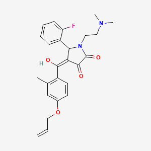 1-[2-(dimethylamino)ethyl]-5-(2-fluorophenyl)-3-hydroxy-4-[2-methyl-4-(prop-2-en-1-yloxy)benzoyl]-2,5-dihydro-1H-pyrrol-2-one