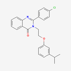 2-(4-chlorophenyl)-3-{2-[3-(propan-2-yl)phenoxy]ethyl}quinazolin-4(3H)-one