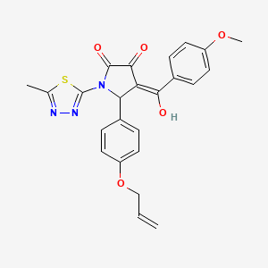 5-(4-(Allyloxy)phenyl)-3-hydroxy-4-(4-methoxybenzoyl)-1-(5-methyl-1,3,4-thiadiazol-2-yl)-1H-pyrrol-2(5H)-one