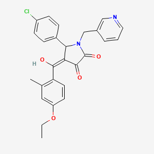 5-(4-chlorophenyl)-4-[(4-ethoxy-2-methylphenyl)carbonyl]-3-hydroxy-1-(pyridin-3-ylmethyl)-1,5-dihydro-2H-pyrrol-2-one