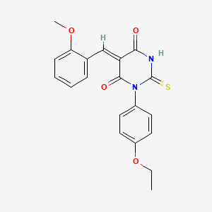 (5Z)-1-(4-ethoxyphenyl)-5-[(2-methoxyphenyl)methylidene]-2-sulfanylidene-1,3-diazinane-4,6-dione