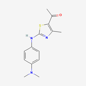 1-(2-{[4-(Dimethylamino)phenyl]amino}-4-methyl-1,3-thiazol-5-yl)ethanone