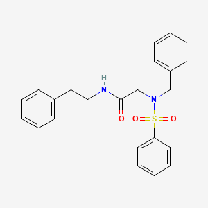 2-(N-Benzylbenzenesulfonamido)-N-(2-phenylethyl)acetamide