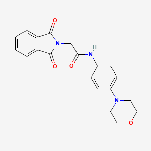 2-(1,3-dioxoisoindolin-2-yl)-N-(4-morpholinophenyl)acetamide