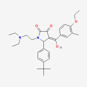 5-(4-tert-butylphenyl)-1-[2-(diethylamino)ethyl]-4-[(4-ethoxy-3-methylphenyl)carbonyl]-3-hydroxy-1,5-dihydro-2H-pyrrol-2-one