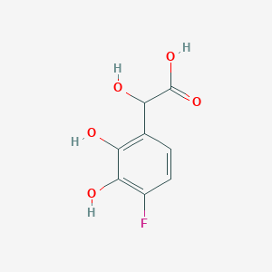 molecular formula C8H7FO5 B116327 2-(4-Fluoro-2,3-dihydroxyphenyl)-2-hydroxyacetic acid CAS No. 152354-23-9