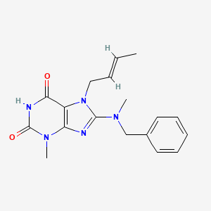 8-[benzyl(methyl)amino]-7-[(E)-but-2-enyl]-3-methylpurine-2,6-dione