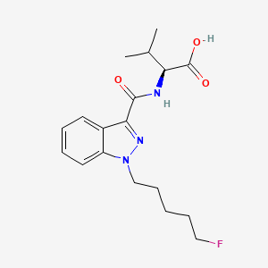 molecular formula C18H24FN3O3 B1163284 (1-(5-fluoropentyl)-1H-indazole-3-carbonyl)-L-valine 