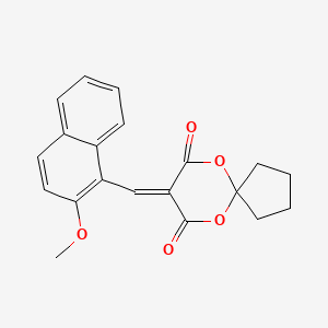 8-[(2-Methoxynaphthalen-1-yl)methylidene]-6,10-dioxaspiro[4.5]decane-7,9-dione