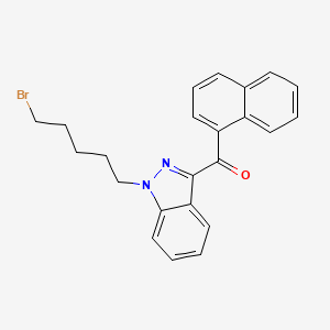 molecular formula C23H21BrN2O B1163287 (1-(5-bromopentyl)-1H-indazol-3-yl)(naphthalen-1-yl)methanone 