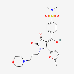 4-({4-hydroxy-2-(5-methylfuran-2-yl)-1-[3-(morpholin-4-yl)propyl]-5-oxo-2,5-dihydro-1H-pyrrol-3-yl}carbonyl)-N,N-dimethylbenzenesulfonamide