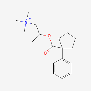 Trimethyl-[2-(1-phenylcyclopentanecarbonyl)oxypropyl]azanium