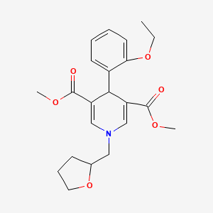 Dimethyl 4-(2-ethoxyphenyl)-1-(tetrahydrofuran-2-ylmethyl)-1,4-dihydropyridine-3,5-dicarboxylate