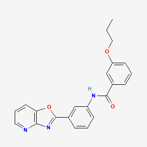 N-[3-([1,3]oxazolo[4,5-b]pyridin-2-yl)phenyl]-3-propoxybenzamide