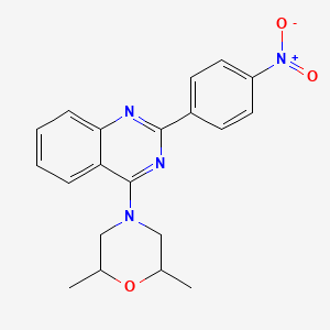 4-(2,6-Dimethylmorpholin-4-yl)-2-(4-nitrophenyl)quinazoline