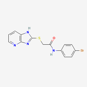 N-(4-Bromophenyl)-2-{3H-imidazo[4,5-B]pyridin-2-ylsulfanyl}acetamide