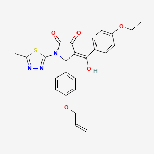 4-(4-ethoxybenzoyl)-3-hydroxy-1-(5-methyl-1,3,4-thiadiazol-2-yl)-5-[4-(prop-2-en-1-yloxy)phenyl]-2,5-dihydro-1H-pyrrol-2-one