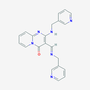 2-[(3-Pyridinylmethyl)amino]-3-((E)-{[(E)-3-pyridinylmethyl]imino}methyl)-4H-pyrido[1,2-A]pyrimidin-4-one