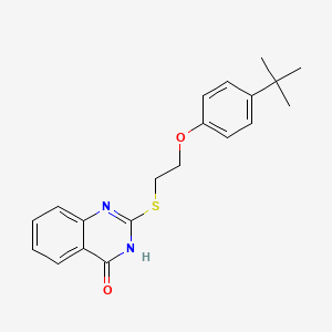 molecular formula C20H22N2O2S B11633248 2-[2-(4-tert-butylphenoxy)ethylsulfanyl]-1H-quinazolin-4-one CAS No. 328977-87-3