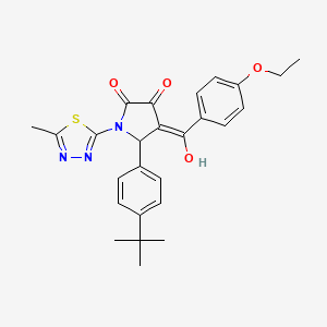 5-(4-(tert-Butyl)phenyl)-4-(4-ethoxybenzoyl)-3-hydroxy-1-(5-methyl-1,3,4-thiadiazol-2-yl)-1H-pyrrol-2(5H)-one