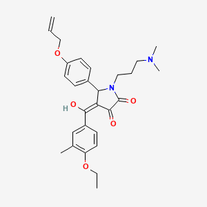 1-[3-(dimethylamino)propyl]-4-[(4-ethoxy-3-methylphenyl)carbonyl]-3-hydroxy-5-[4-(prop-2-en-1-yloxy)phenyl]-1,5-dihydro-2H-pyrrol-2-one