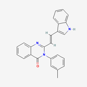 2-[(E)-2-(1H-indol-3-yl)ethenyl]-3-(3-methylphenyl)quinazolin-4(3H)-one