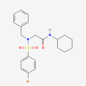 N~2~-benzyl-N~2~-[(4-bromophenyl)sulfonyl]-N-cyclohexylglycinamide