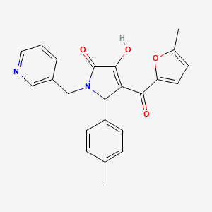 3-Hydroxy-4-(5-methyl-2-furoyl)-5-(4-methylphenyl)-1-(3-pyridinylmethyl)-1,5-dihydro-2H-pyrrol-2-one