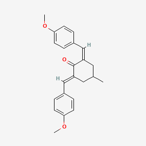 (2Z,6E)-2,6-bis[(4-methoxyphenyl)methylidene]-4-methylcyclohexan-1-one