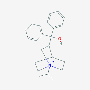 3-[Hydroxy(diphenyl)methyl]-1-(propan-2-yl)-1-azoniabicyclo[2.2.2]octane