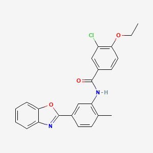 N-[5-(1,3-benzoxazol-2-yl)-2-methylphenyl]-3-chloro-4-ethoxybenzamide