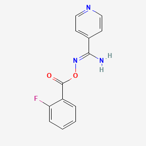 N'-{[(2-fluorophenyl)carbonyl]oxy}pyridine-4-carboximidamide