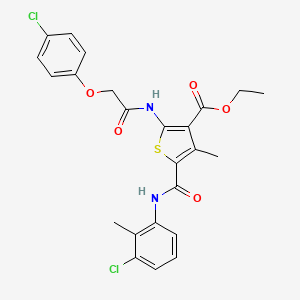 Ethyl 5-[(3-chloro-2-methylphenyl)carbamoyl]-2-{[(4-chlorophenoxy)acetyl]amino}-4-methylthiophene-3-carboxylate