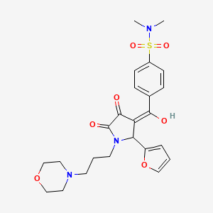 4-({2-(furan-2-yl)-4-hydroxy-1-[3-(morpholin-4-yl)propyl]-5-oxo-2,5-dihydro-1H-pyrrol-3-yl}carbonyl)-N,N-dimethylbenzenesulfonamide