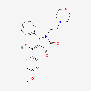 3-hydroxy-4-(4-methoxybenzoyl)-1-[2-(morpholin-4-yl)ethyl]-5-phenyl-2,5-dihydro-1H-pyrrol-2-one