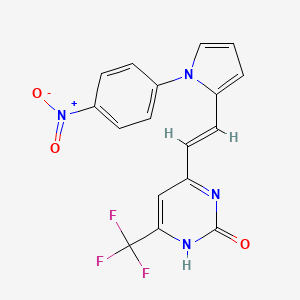 4-{2-[1-(4-nitrophenyl)-1H-pyrrol-2-yl]vinyl}-6-(trifluoromethyl)-2(1H)-pyrimidinone